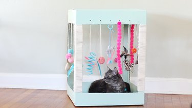 Transform a Cardboard Box into a Custom Cat Play Center