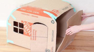 Create a Charming Vintage Cat Camper from Cardboard Boxes – Step-by-Step DIY Guide