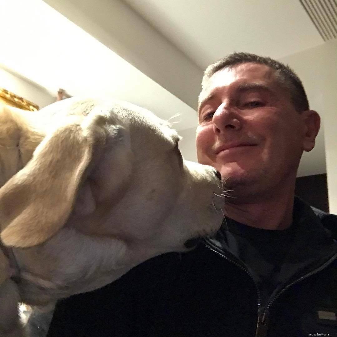 Stefano Gabbana, Domenico Dolce, and Their Beloved Labrador Mimmo