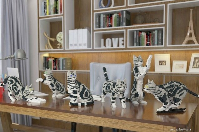 Create a Stunning Life‑Sized Lego‑Style Cat Replica