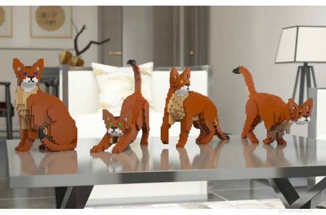 Create a Stunning Life‑Sized Lego‑Style Cat Replica