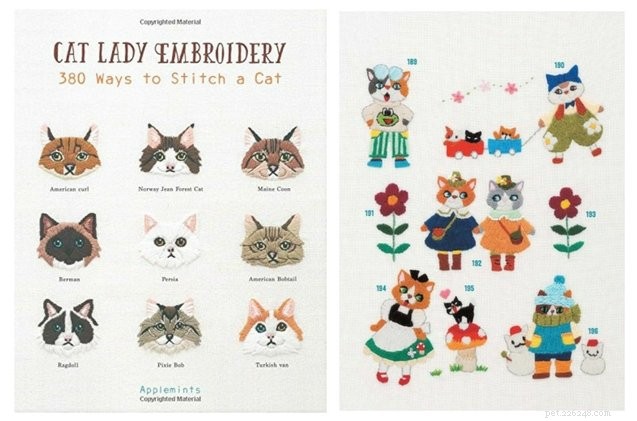Celebrate Your Cat Lady Pride with Elegant Feline Embroidery Patterns