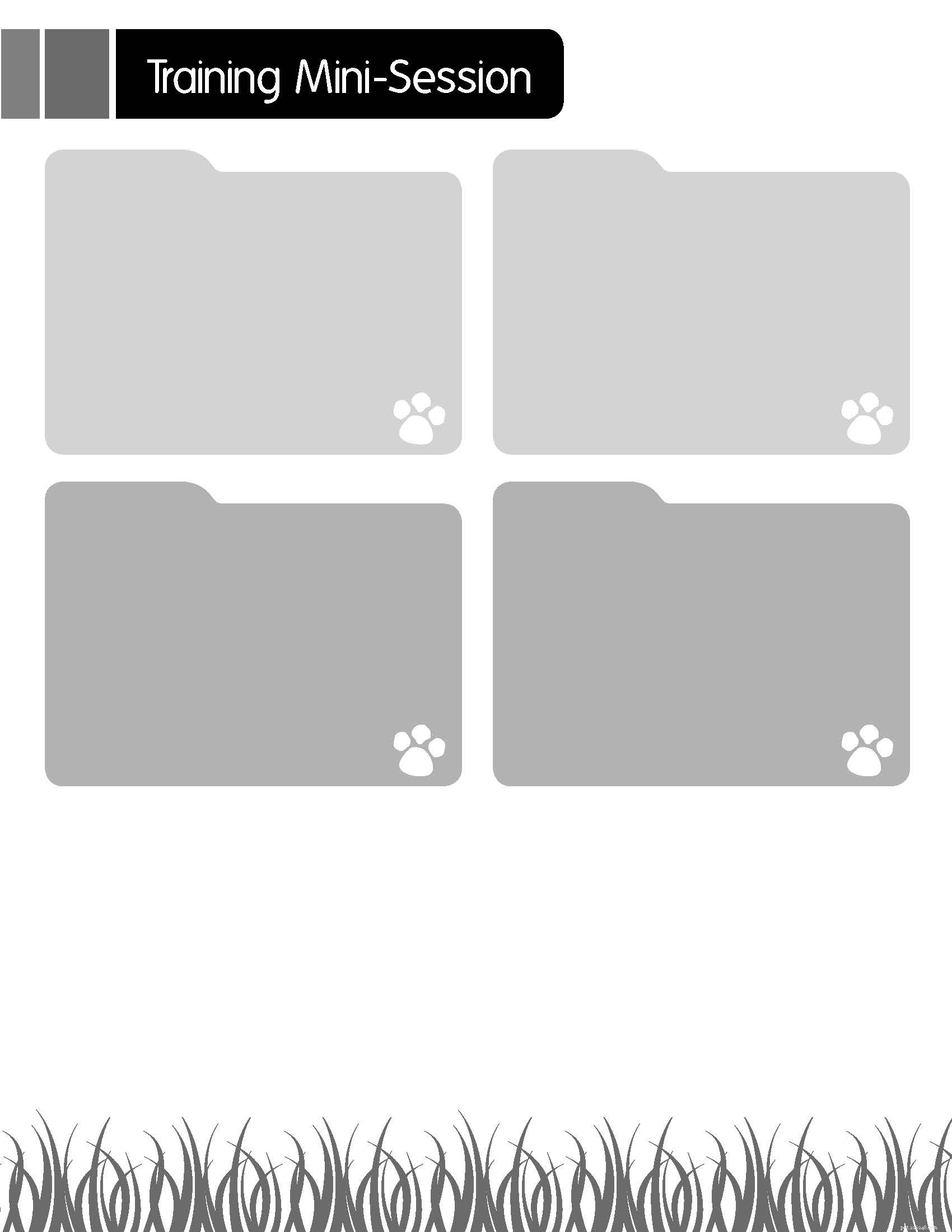 Dog Training Resource: Free Printable Mini‑Session Training Guide