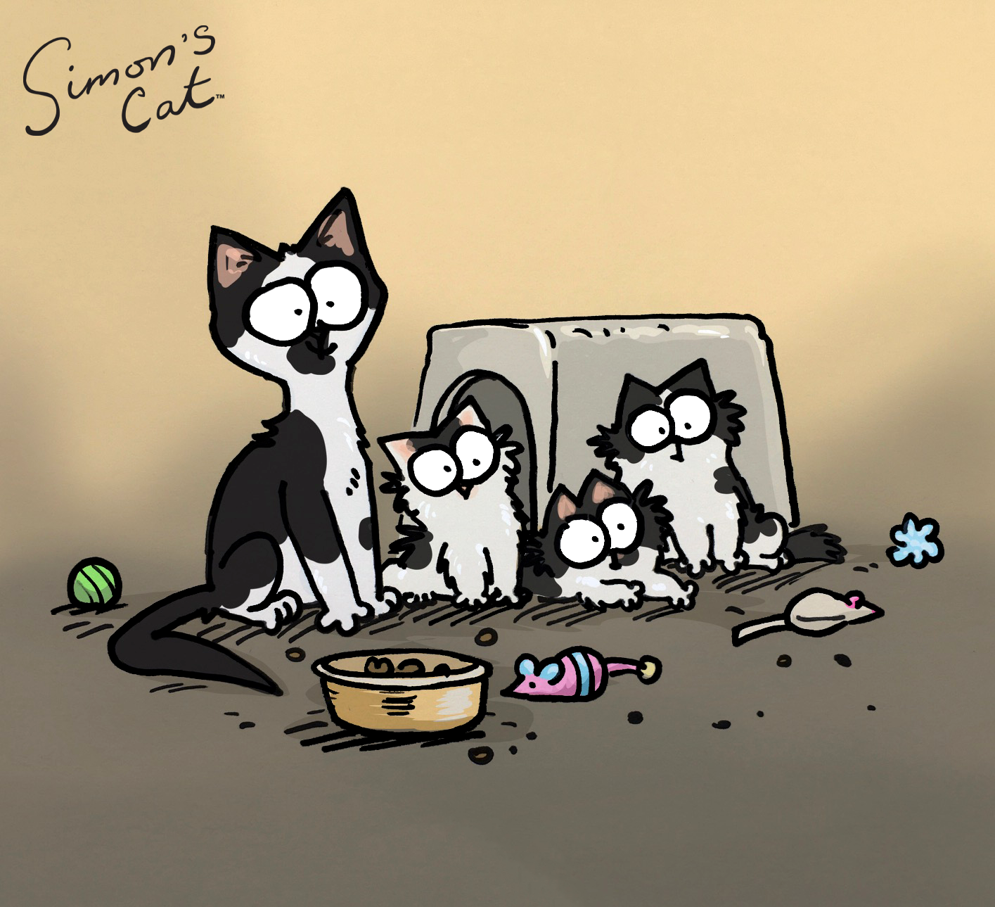 Princess & Her Kittens: A Sponsor Portrait by Simon Tofield