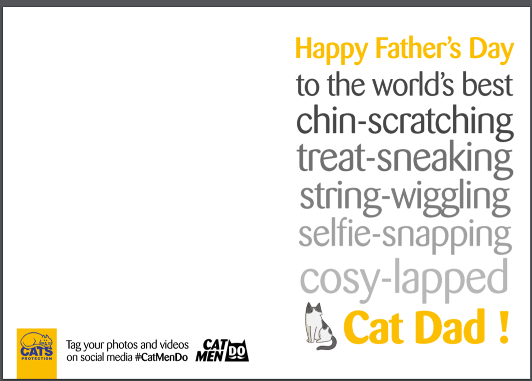 Free Cat-Themed Father s Day Cards for Proud Cat Dads