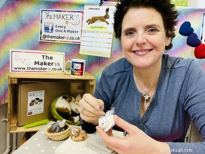 Steffi Stern Demonstrates Wool‑to‑Felt Cat Crafting: A Virtual DIY Workshop