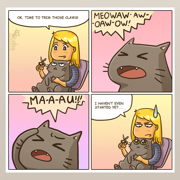 11 Hilarious Comics That Capture Life With Cats