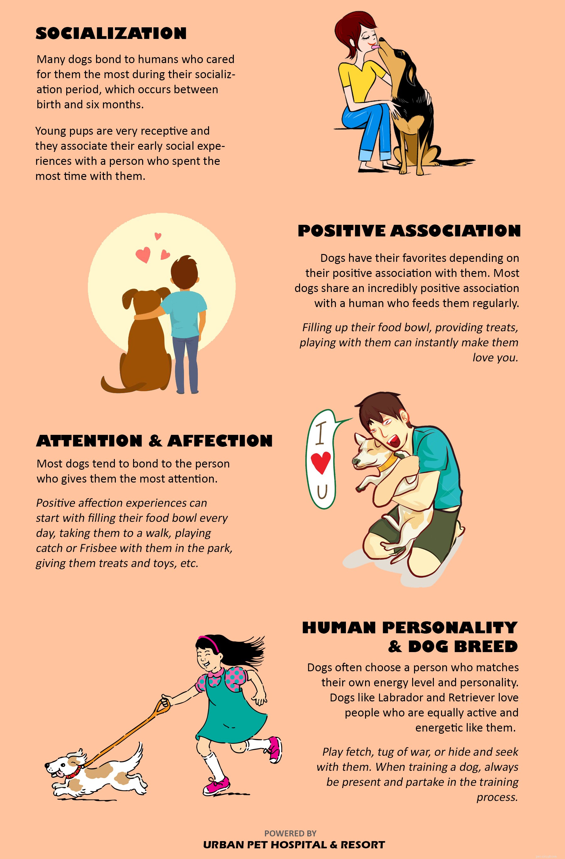 How Dogs React Differently Around Their Human Companions