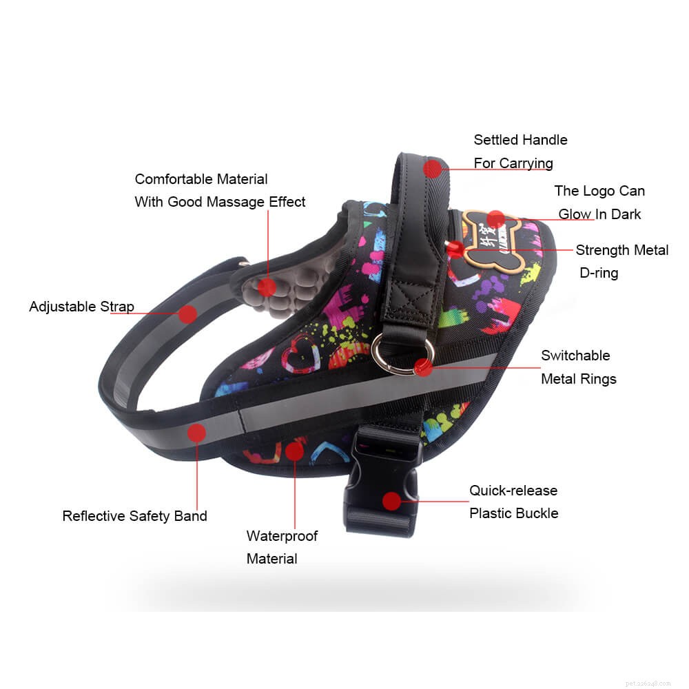 New Padded Massage Dog Harness – Comfortable, Therapeutic, and Stylish