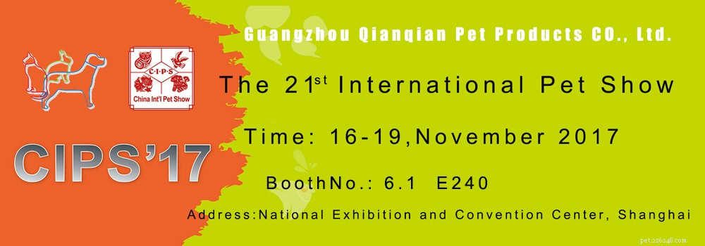 QQPETS Showcases New Dog Products at CIPS 2017 in Shanghai