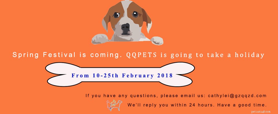 Spring Festival Holiday Notice – QQPETS Pet Products (Feb 10–25, 2018)
