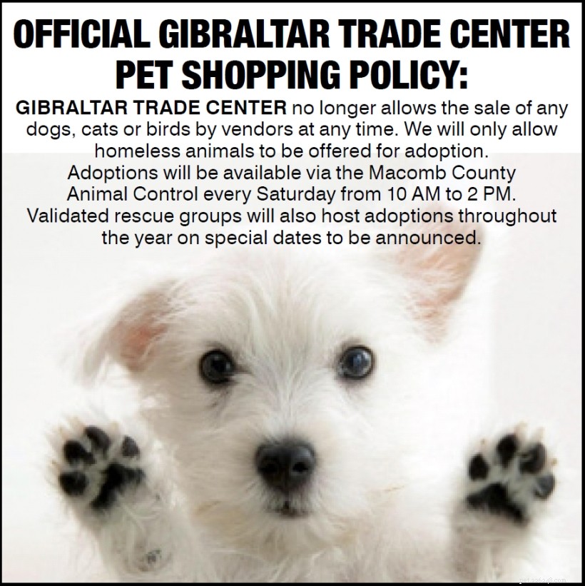 Michigan s Gibralter Trade Center Hosts Trusted Saturday Pet Adoption Events