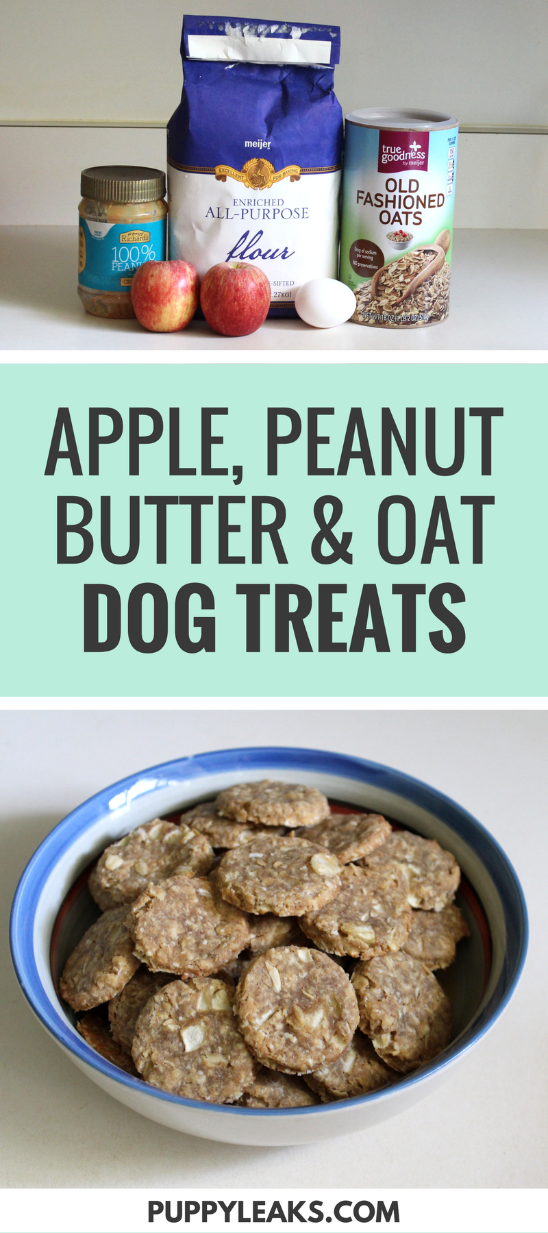 Healthy Apple & Peanut Butter Oat Treats – Quick & Easy Homemade Dog Snacks