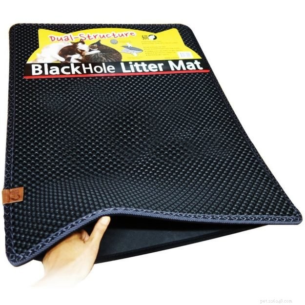 Moonshuttle Blackhole Cat Litter Mats – Premium Litter Capture & Stylish Design