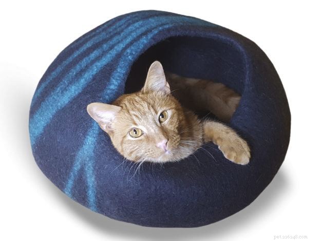 Meowfia Cat Caves: Premium Felted Wool Beds for Stylish Comfort