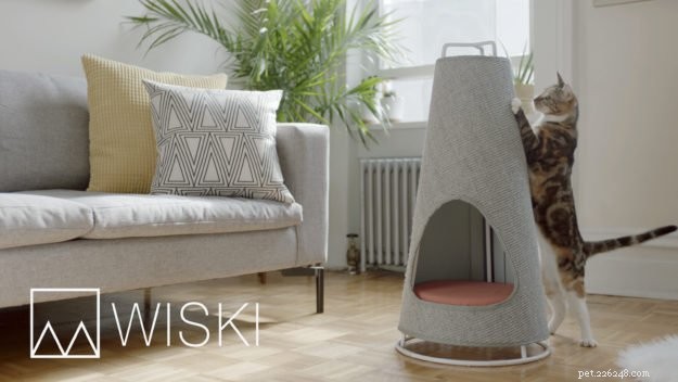 WISKI Launches The Cone: Modern Vertical Scratching Post & Bed for Cats