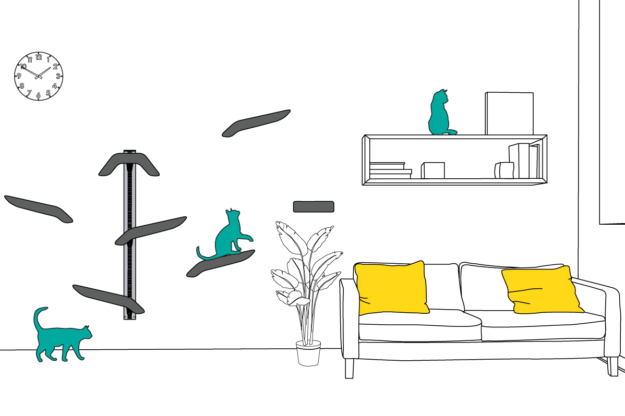 Catipilla: Modular Wall‑Mounted Cat Climber for Indoor & Outdoor Use