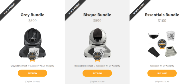 Litter‑Robot 3 Open Air Now in Sleek Grey – Grab the Black Friday Bundle Deal