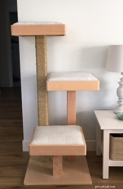 Build Your Own Cat Power Tower: Reader Crafts a DIY Cat Tree from Scratch