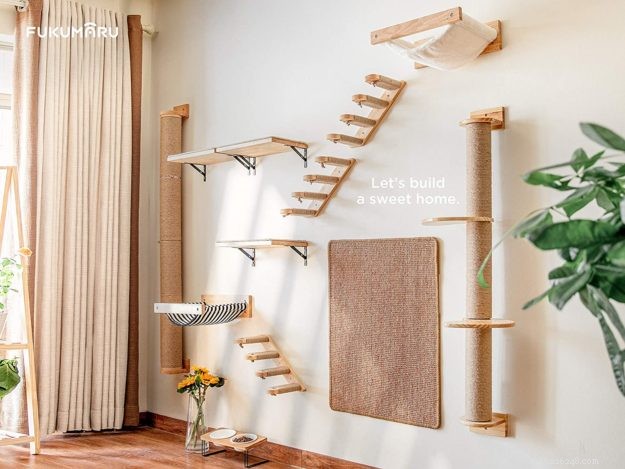 Win the FUKUMARU Mounted Cat Climbing Wall Shelf – Exclusive April 2021 Giveaway
