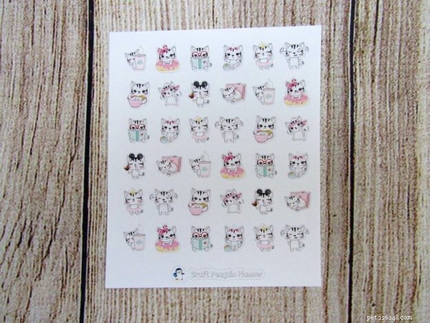 Premium Cat-Themed Planner Stickers – Stylish & Functional for Cat Enthusiasts