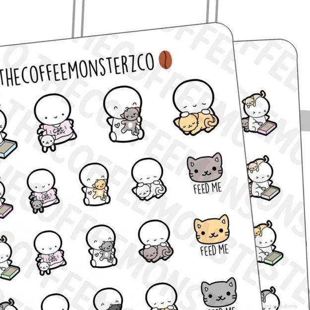 Premium Cat-Themed Planner Stickers – Stylish & Functional for Cat Enthusiasts