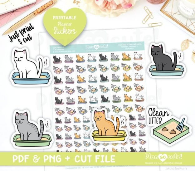 Premium Cat-Themed Planner Stickers – Stylish & Functional for Cat Enthusiasts