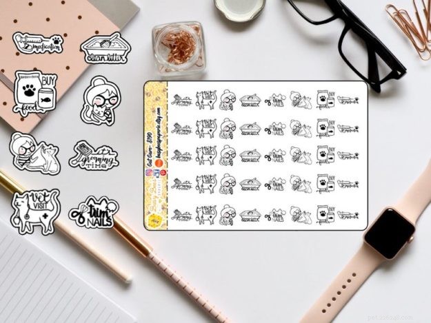 Premium Cat-Themed Planner Stickers – Stylish & Functional for Cat Enthusiasts