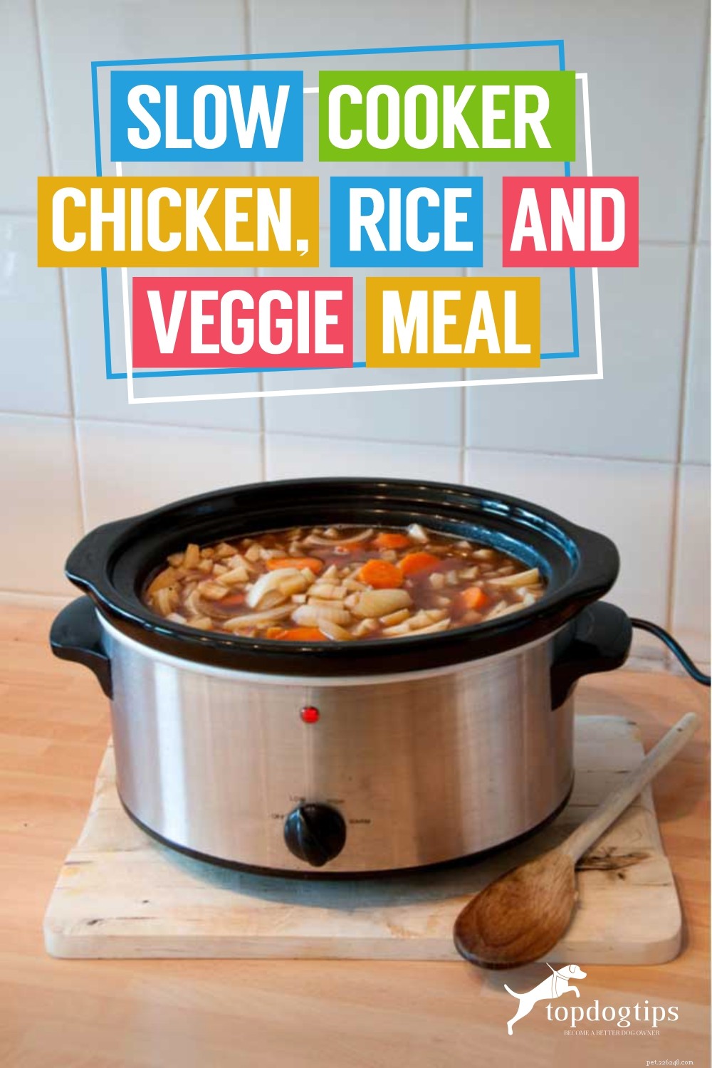Homemade Slow Cooker Chicken, Rice & Veggie Dog Food – Easy, Nutritious & Time‑Saving
