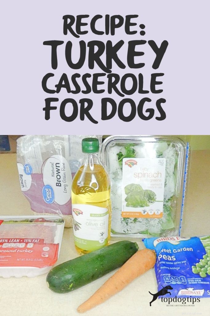Turkey & Brown Rice Casserole – Healthy Homemade Dog Food Recipe