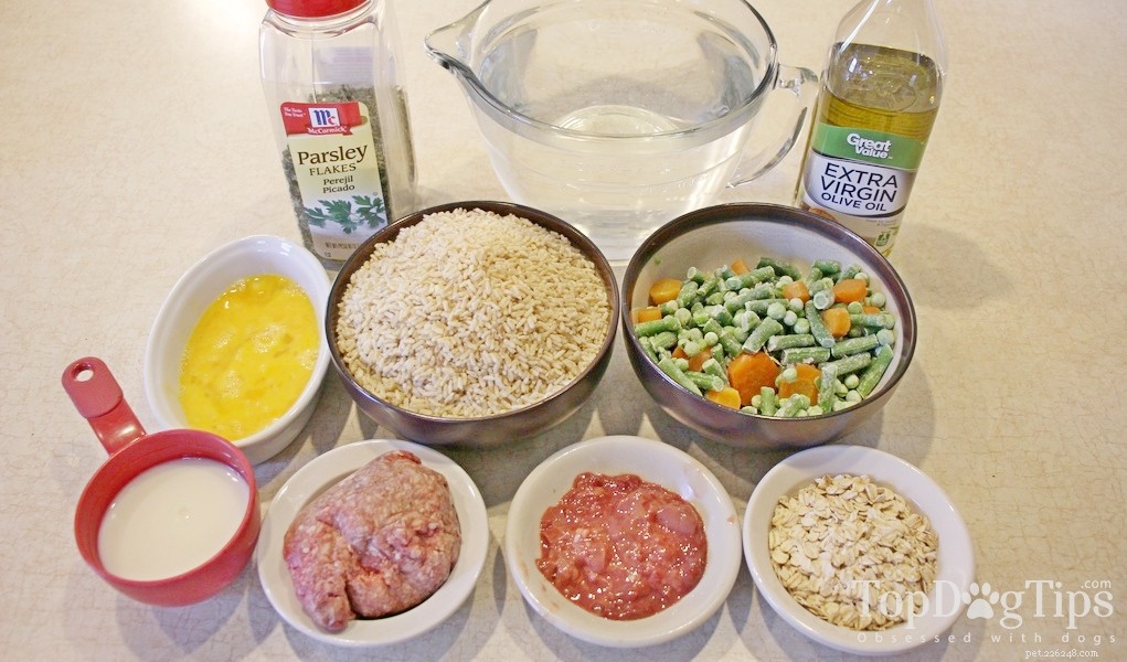 Healthy Homemade Dog Food Recipe with Ground Beef for Adults