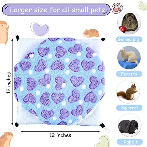 Boao 2‑Pack Guinea Pig & Rat Hammock – Cozy, Durable, & Pet‑Approved