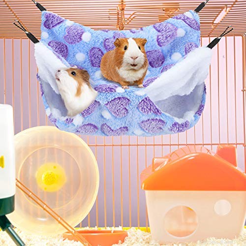 Boao 2‑Pack Guinea Pig & Rat Hammock – Cozy, Durable, & Pet‑Approved