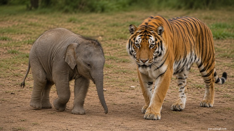 Are Baby Elephants Larger Than Adult Tigers?
