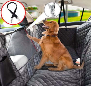 7 чехлов на задние сиденья и ремней безопасности для собак