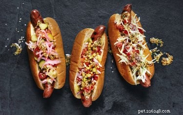 Kunnen honden hotdogs eten?