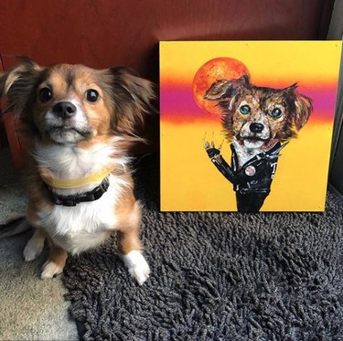 15匹の犬とその雄大な肖像画 