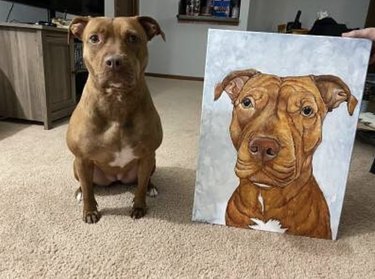 15匹の犬とその雄大な肖像画 
