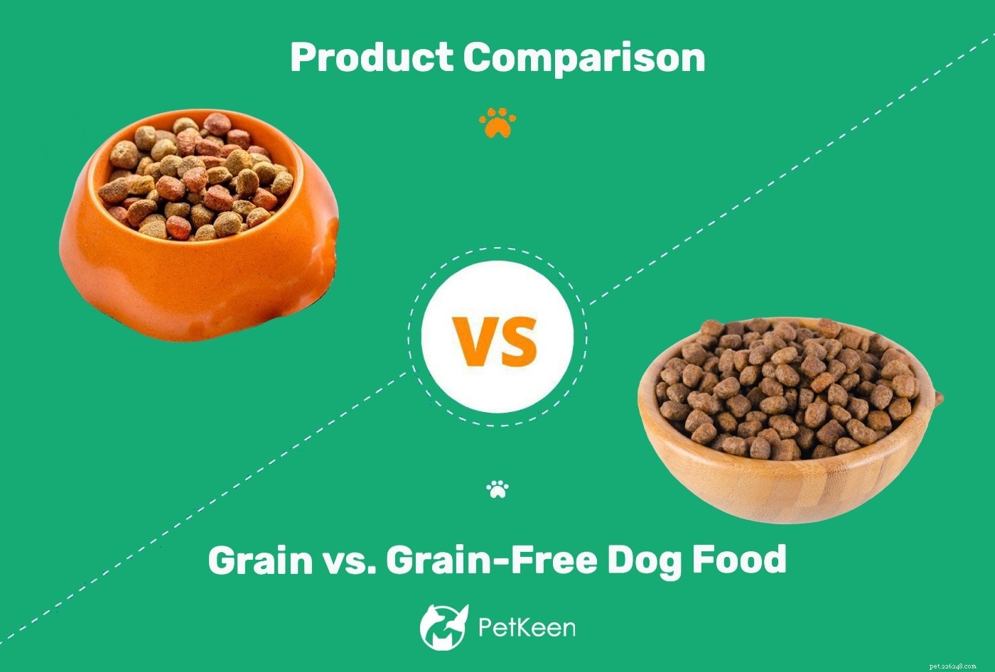 곡물과 곡물이 없는 개밥:어느 것이 가장 좋습니까?