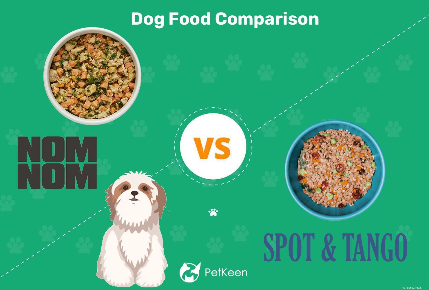 Nom Nom vs Spot a Tango:Které čerstvé krmivo pro psy je lepší? (2022)