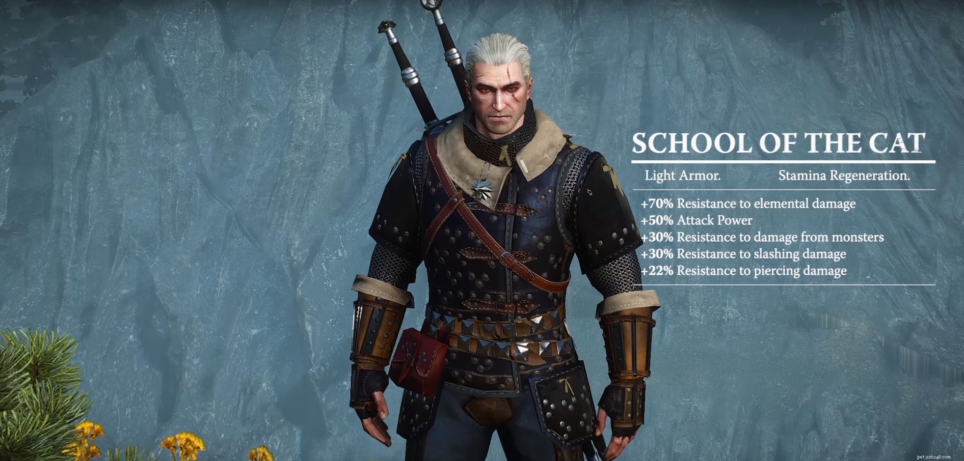 Witcher 3 Cat School Gear:o jogo muito popular