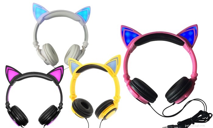 고양이 귀 헤드폰:스포츠 고양이 귀 헤드폰