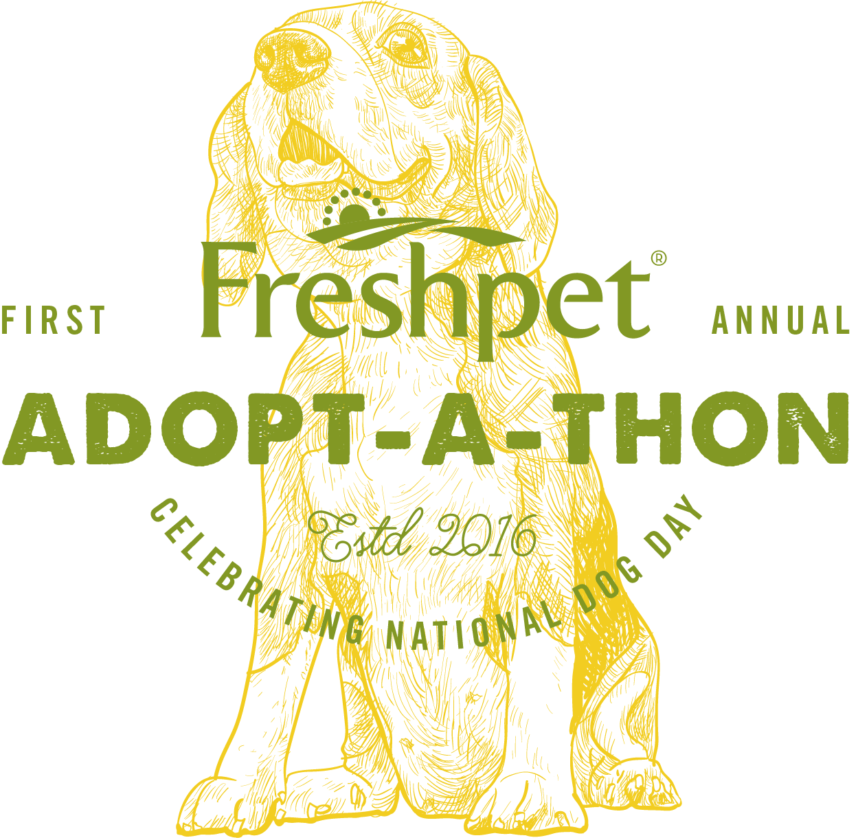 Fira National Dog Day med den första årliga ADOPT-A-THON
