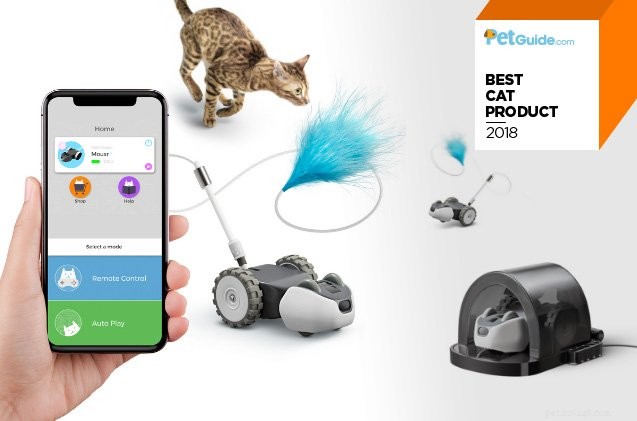 PetGuide s beste nieuwe kattenproduct van 2018:Petronics Mousr