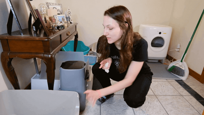 Hur du rengör kattens kattlåda enligt en kattbeteendeman