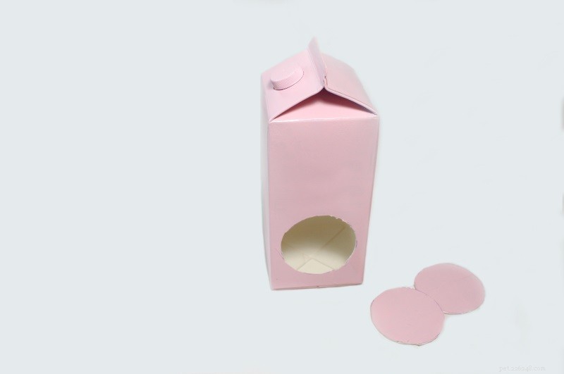 Mangeoire à oiseaux en carton de lait rose – Un projet amusant pour toute la famille