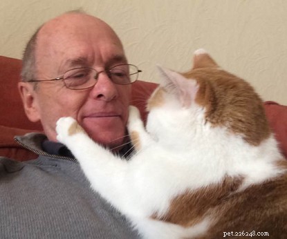 Incontra Spike, il gatto che aiuta il suo padrone a far fronte a complesse condizioni di salute.