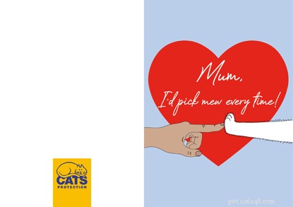 Cartoline per la festa della mamma meravigliose per le mamme amanti dei gatti