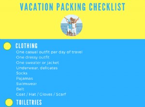 Vakantiepakket checklist