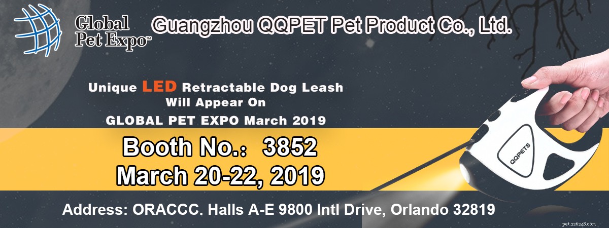 QQPETS zal aanwezig zijn op de GLOBAL PET EXPO 2019
